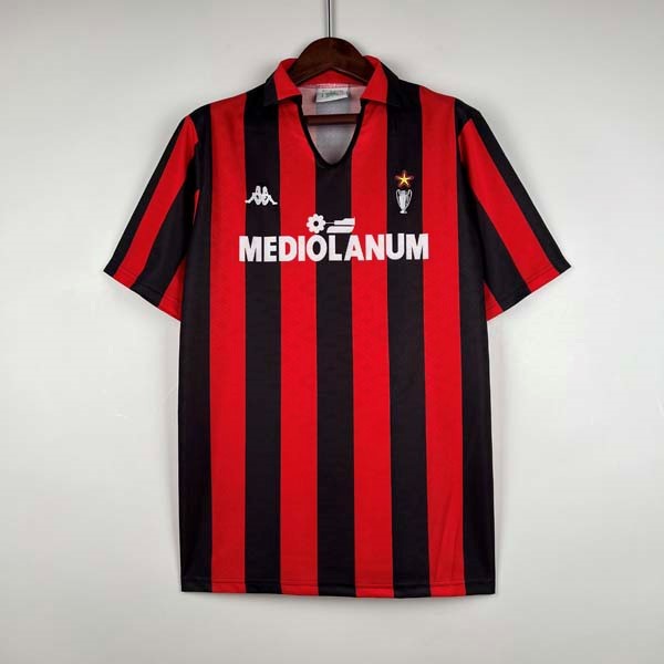 Tailandia Camiseta AC Milan Primera Equipación Retro 1989-1990